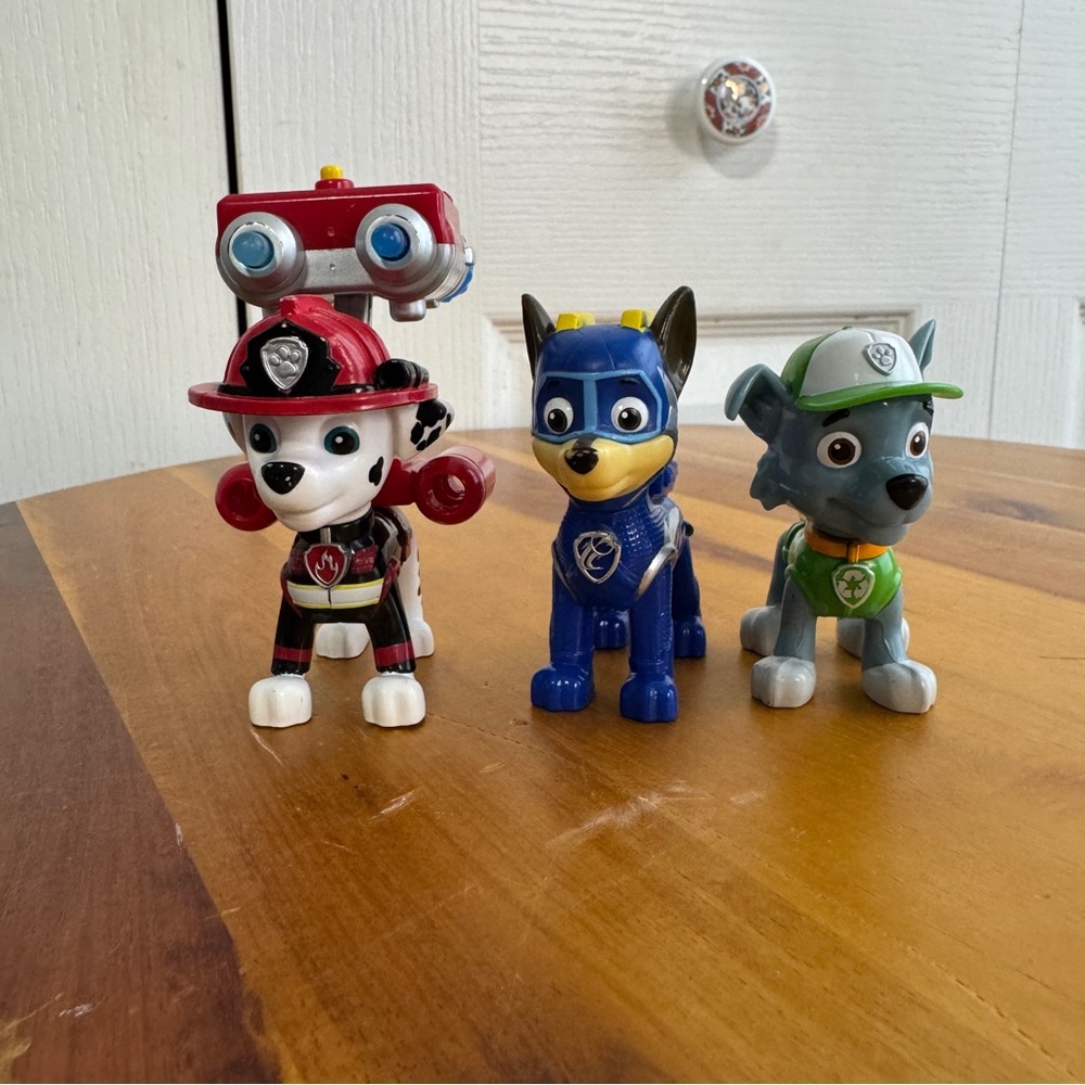 Paw patrol lot of 3 characters Marshall chase‎ Rocky